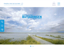 Tablet Screenshot of butjadingen.de